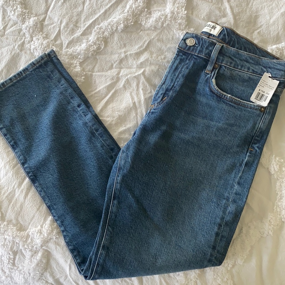 Agolde Toni Mid Rise Straight Jean